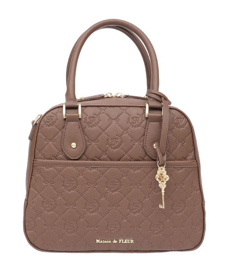 Maison de FLEUR「モノグラムトラペゾイドバッグ」|ハンドバッグ|