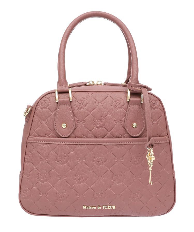 Maison de FLEUR「モノグラムトラペゾイドバッグ」|ハンドバッグ|