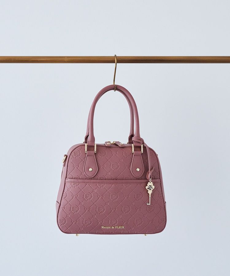 Maison de FLEUR「モノグラムトラペゾイドバッグ」|ハンドバッグ|