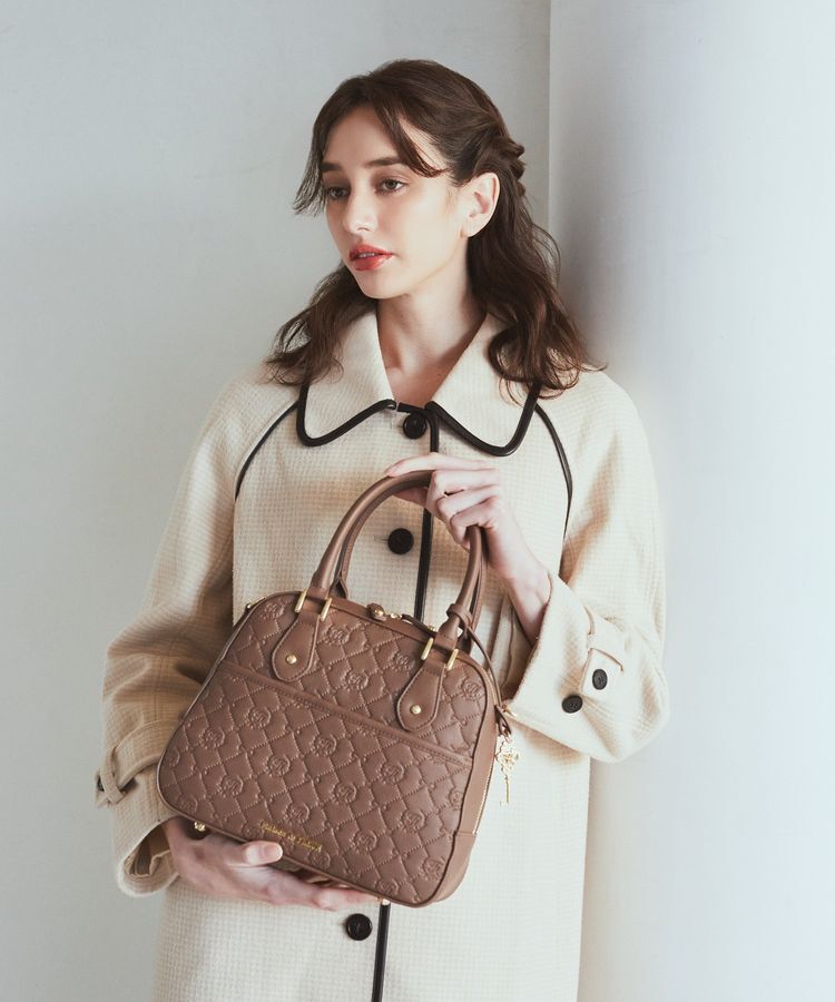 Maison de FLEUR「モノグラムトラペゾイドバッグ」|ハンドバッグ|