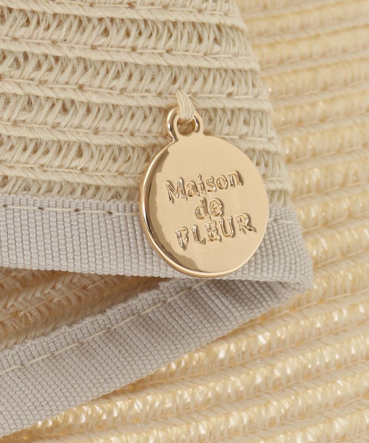 Maison de FLEUR「リボンスリットパイピングハット」|その他|