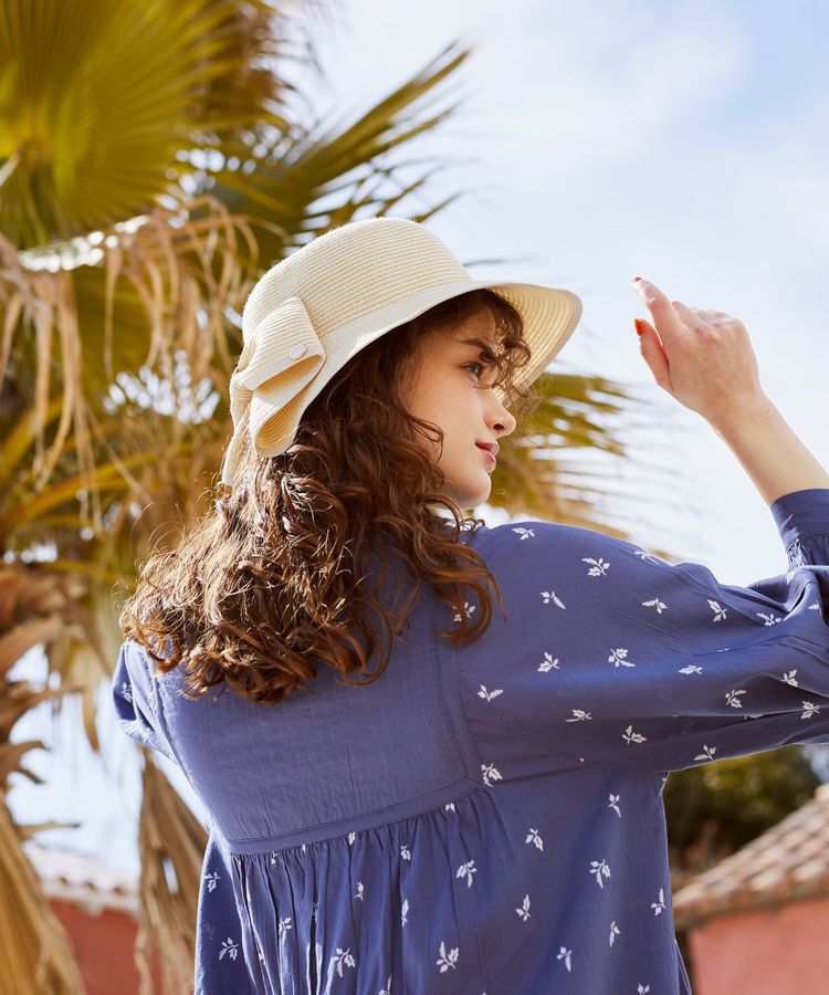 Maison de FLEUR「リボンスリットパイピングハット」|その他|