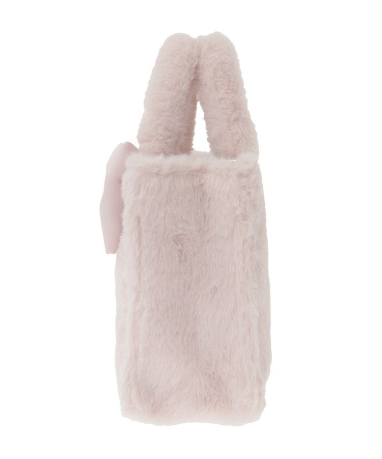 Maison de FLEUR「サテンリボンファー2Wayスクエアトートバッグ」|トートバッグ|