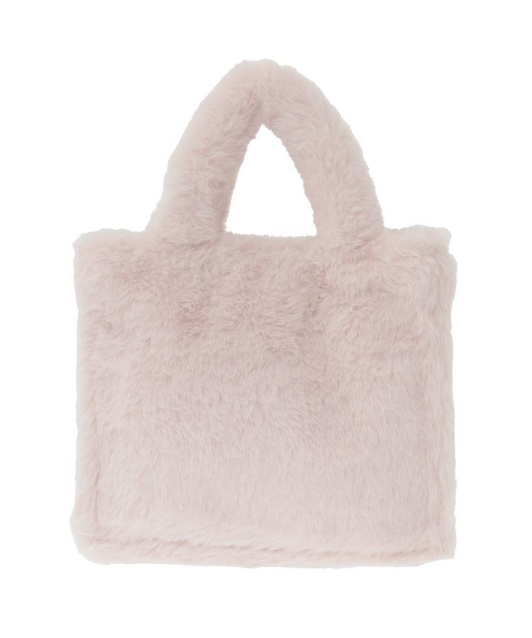 Maison de FLEUR「サテンリボンファー2Wayスクエアトートバッグ」|トートバッグ|