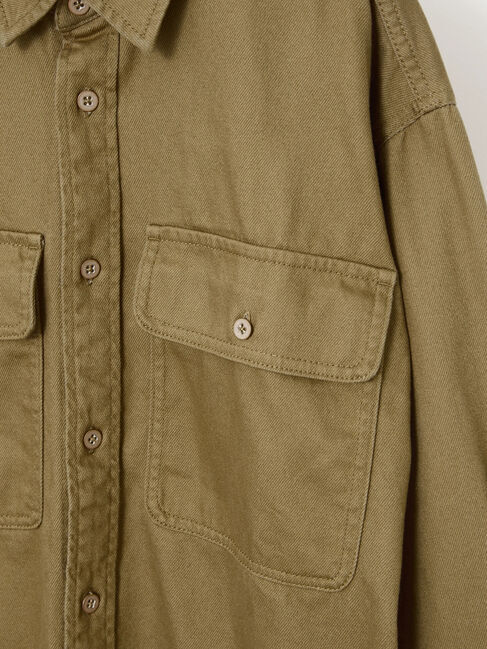  「ヘビーウエイトarmyオーバーシャツ」|スーツ|