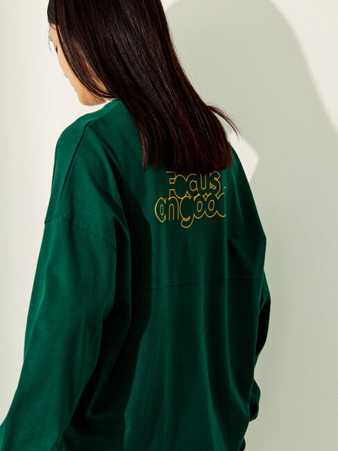  「バックロゴカットプルオーバー」|Tシャツ・カットソー|グリーン