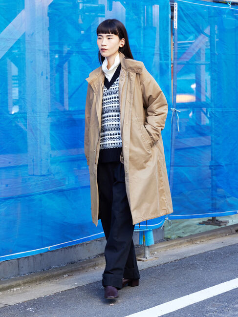  「Vネックジャガードニットプルオーバー」|ニット・セーター|