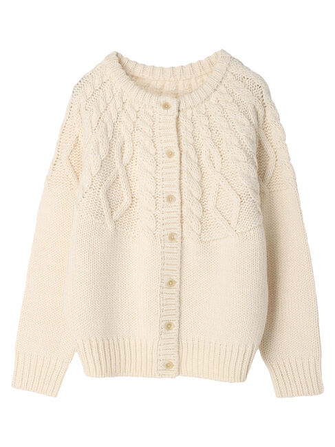  「2WAYポコポコケーブルニットカーディガン」|カーディガン|