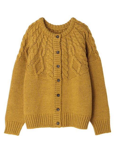  「2WAYポコポコケーブルニットカーディガン」|カーディガン|