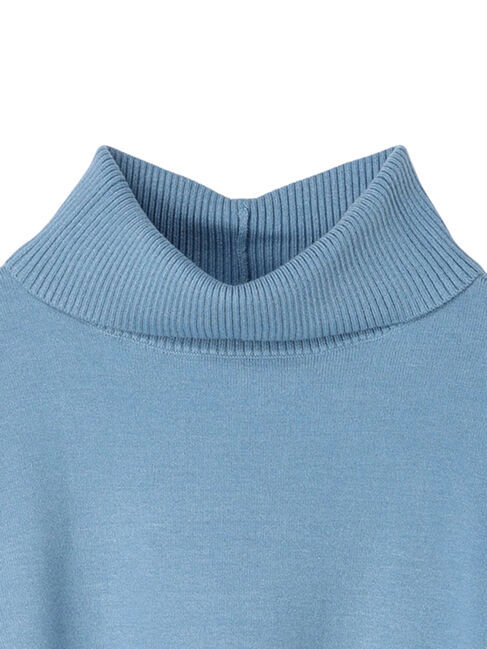  「パチパチしにくいハイネックBIGニットプルオーバー」|ニット・セーター|