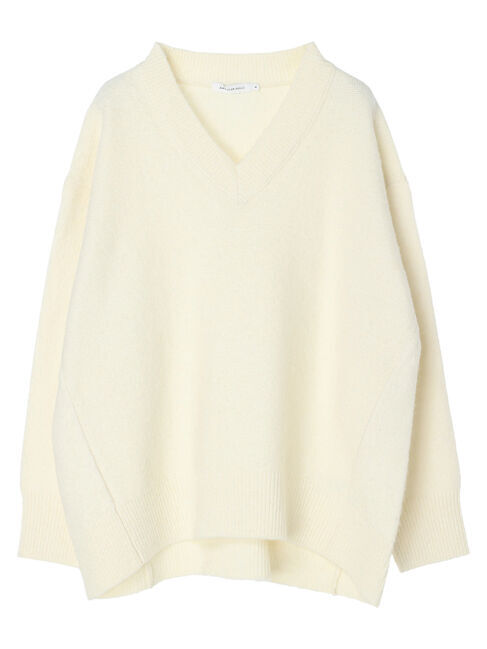  「Vネック前振りコクーンニットプルオーバー」|ニット・セーター|