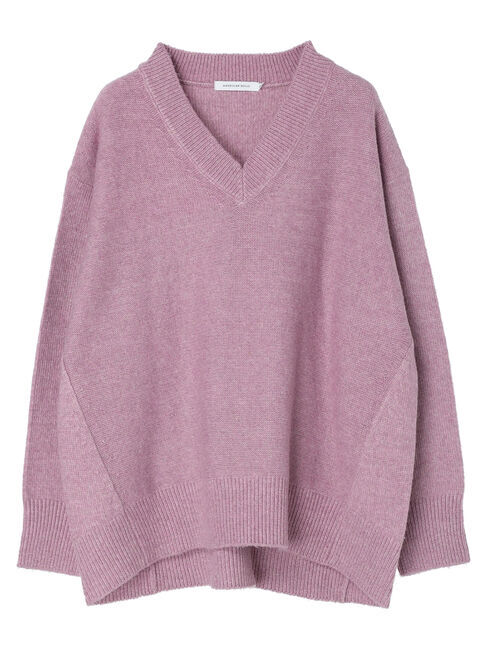  「Vネック前振りコクーンニットプルオーバー」|ニット・セーター|