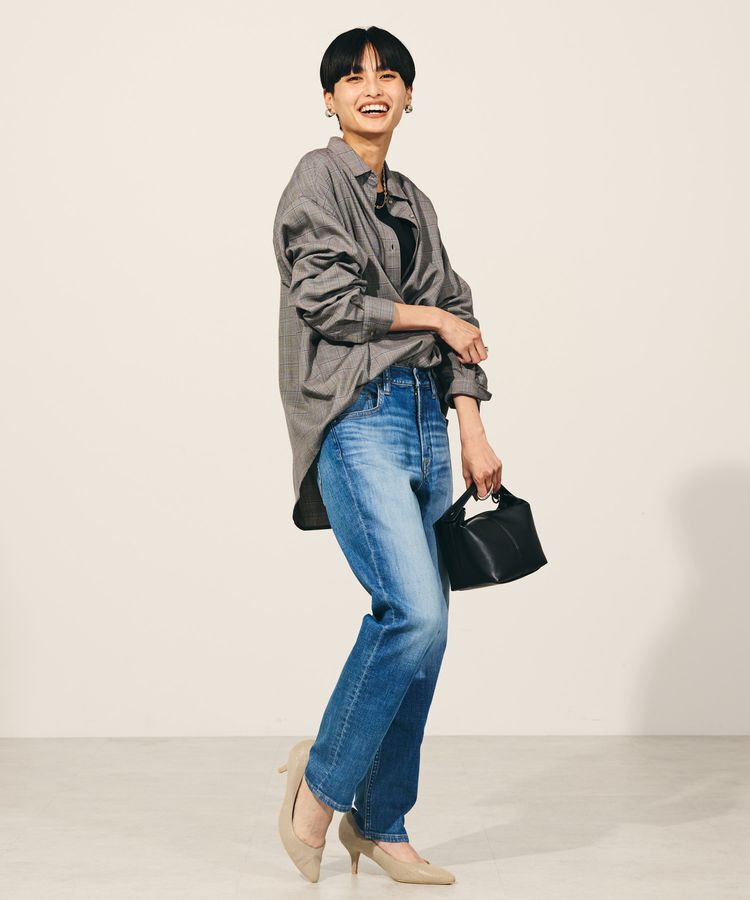 AMERICAN HOLIC「テーパードデニムパンツ」|デニム|