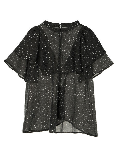 AMERICAN HOLIC「接触冷感シアーフリルブラウス」|シャツ・ブラウス|