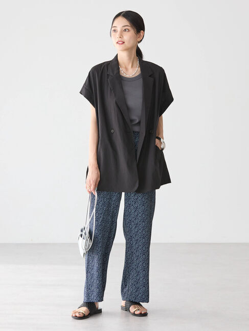 AMERICAN HOLIC「接触冷感Wボタンジレ」|テーラードジャケット|