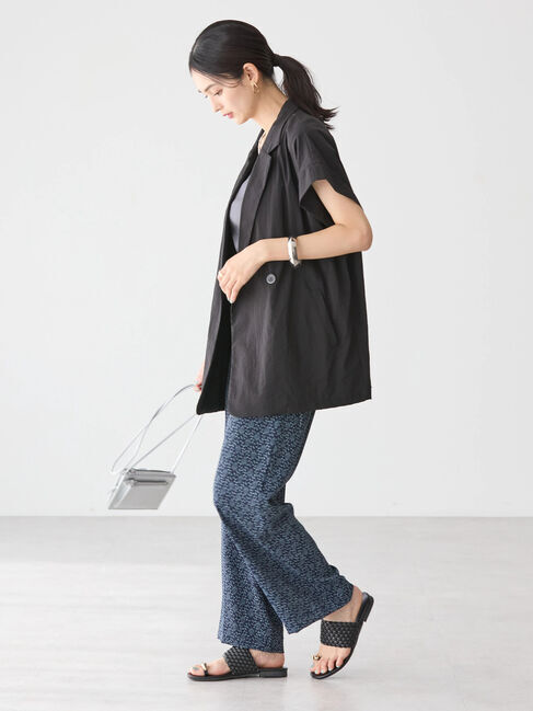 AMERICAN HOLIC「接触冷感Wボタンジレ」|テーラードジャケット|