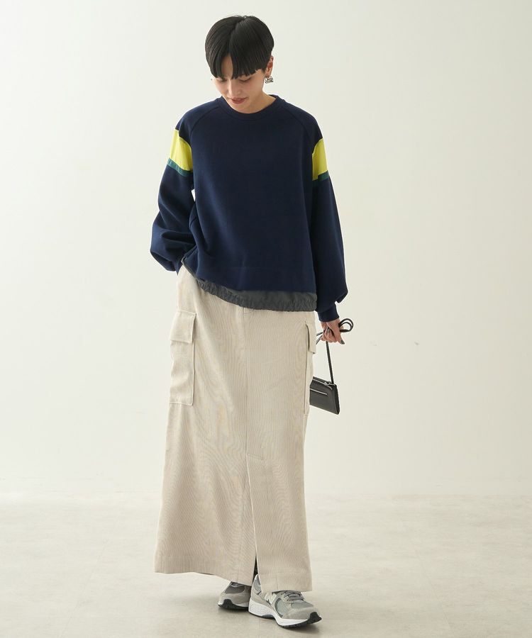 AMERICAN HOLIC「ドロストライン切替ポンチプルオーバー」|スウェット・ジャージ|