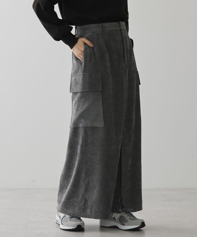 AMERICAN HOLIC「コーデュロイサイドポケットタイトスカート」|タイト|