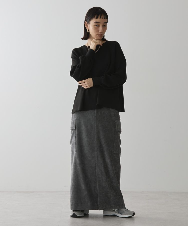 AMERICAN HOLIC「コーデュロイサイドポケットタイトスカート」|タイト|