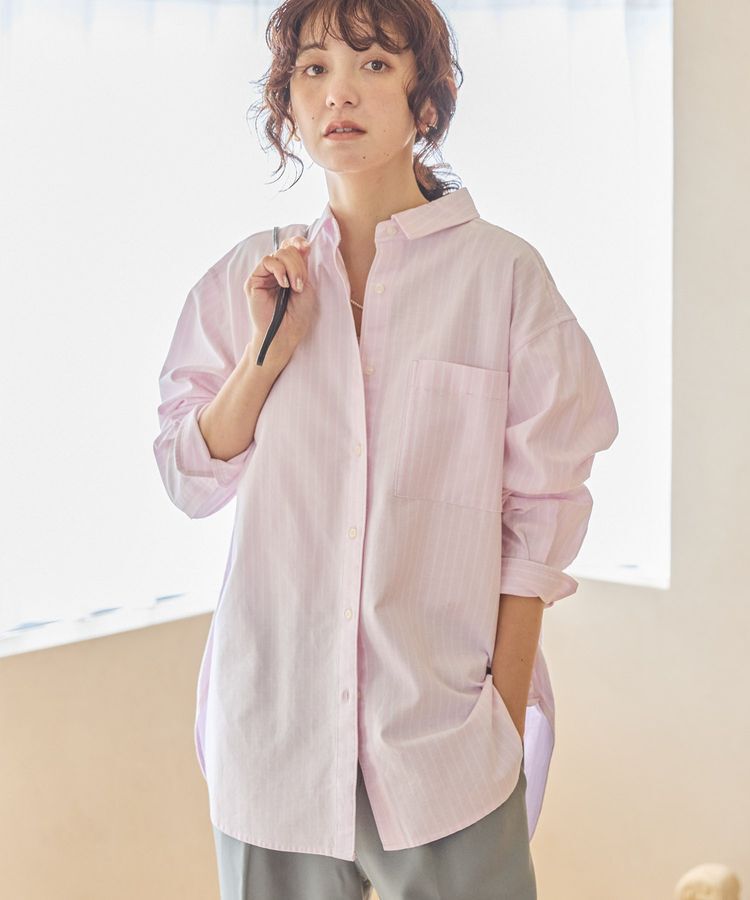 AMERICAN HOLIC「UVカットリサイクルコットンオックスシャツ」|シャツ・ブラウス|