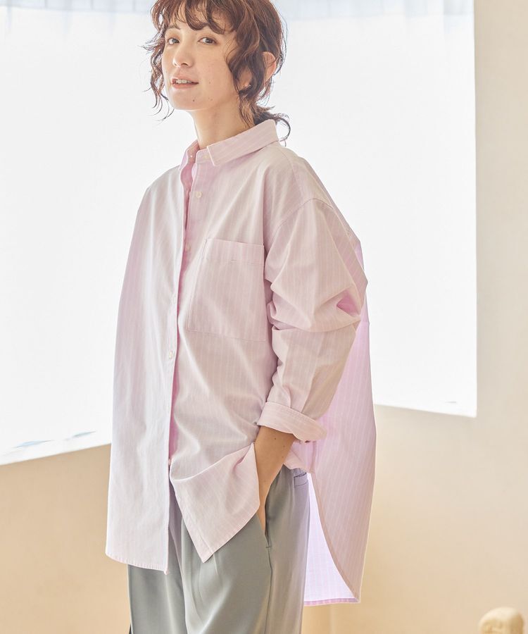 AMERICAN HOLIC「UVカットリサイクルコットンオックスシャツ」|シャツ・ブラウス|