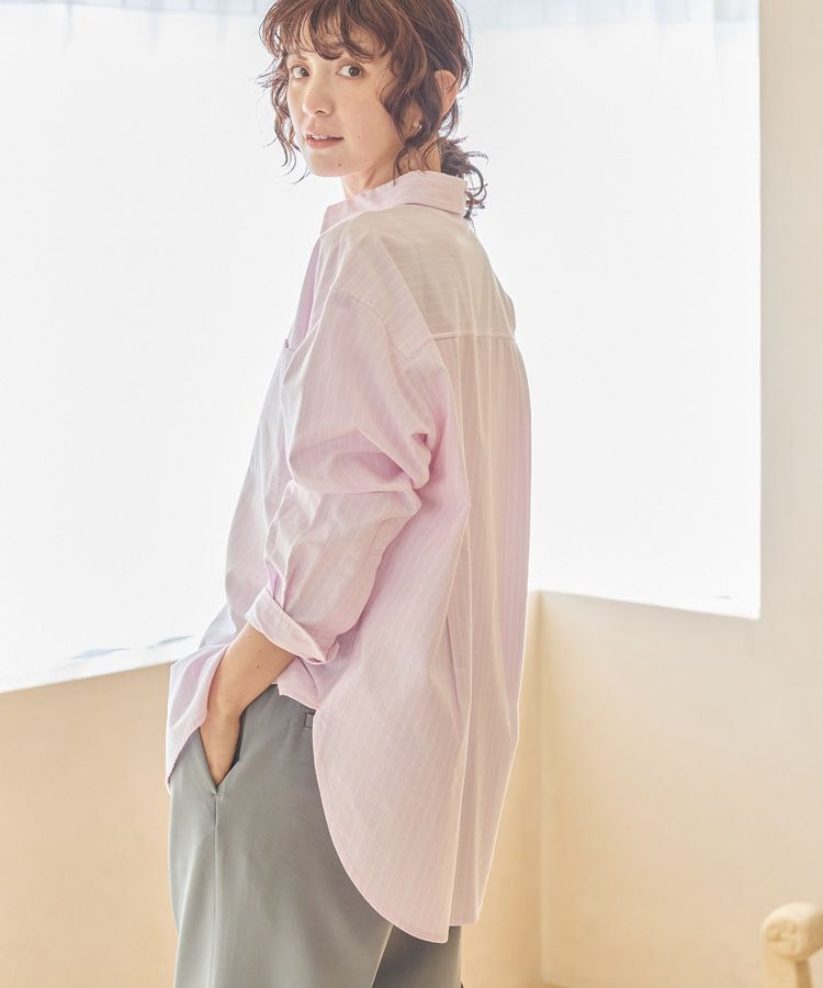 AMERICAN HOLIC「UVカットリサイクルコットンオックスシャツ」|シャツ・ブラウス|