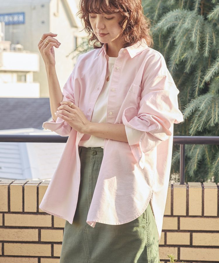 AMERICAN HOLIC「UVカットリサイクルコットンオックスシャツ」|シャツ・ブラウス|