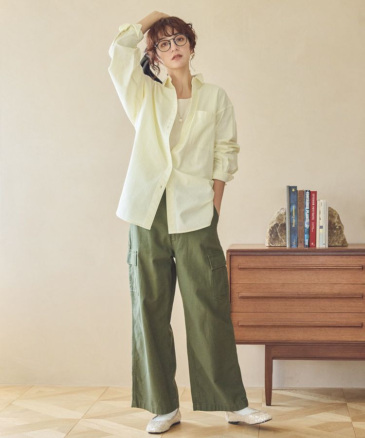 AMERICAN HOLIC「UVカットリサイクルコットンオックスシャツ」|シャツ・ブラウス|