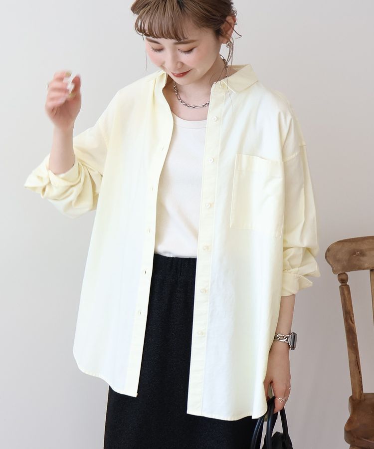 AMERICAN HOLIC「UVカットリサイクルコットンオックスシャツ」|シャツ・ブラウス|