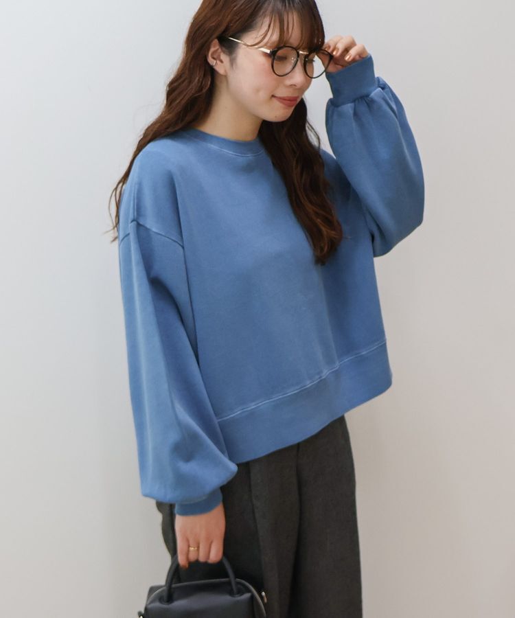 AMERICAN HOLIC「ピグメントショートスウェット」|スウェット・ジャージ|Blue