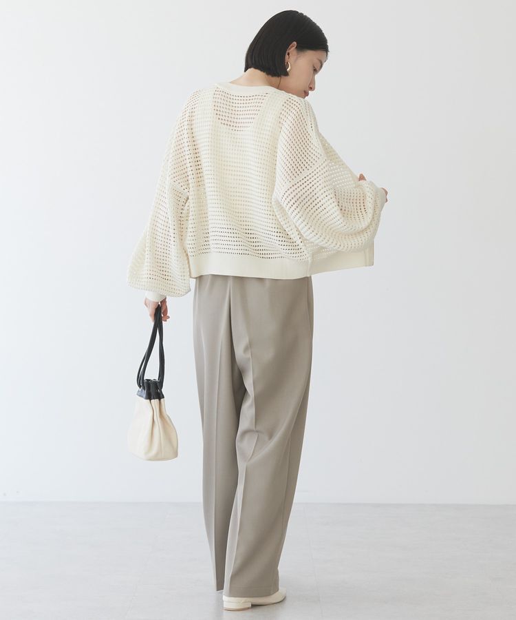 AMERICAN HOLIC「ジップアップメッシュニットカーディガン」|カーディガン|