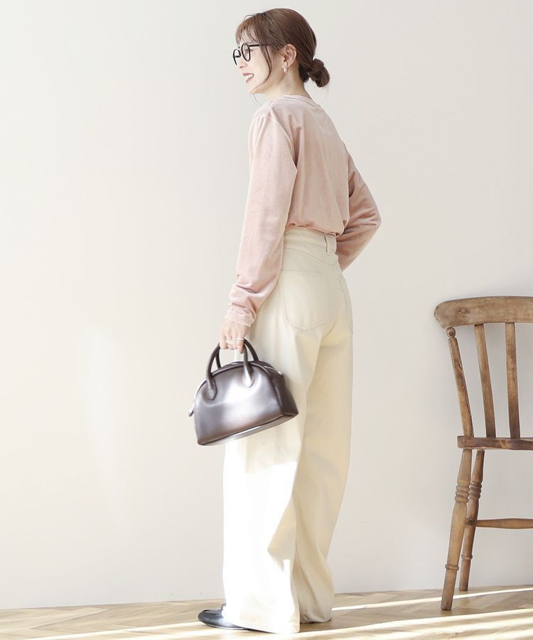 AMERICAN HOLIC「ベロアクルーネックカットプルオーバー」|Tシャツ・カットソー|