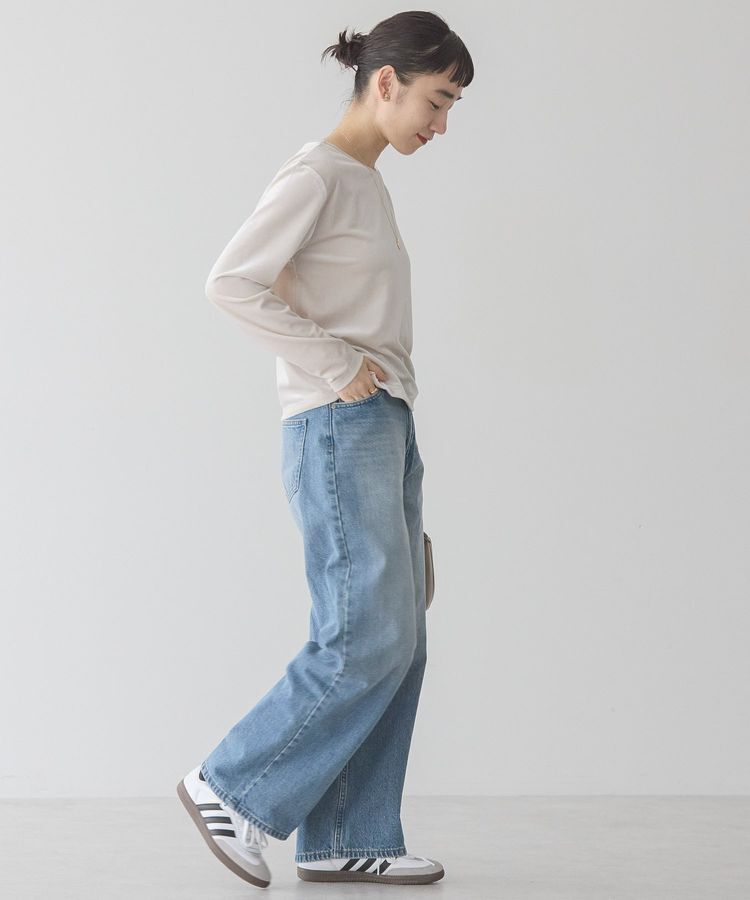 AMERICAN HOLIC「ベロアクルーネックカットプルオーバー」|Tシャツ・カットソー|