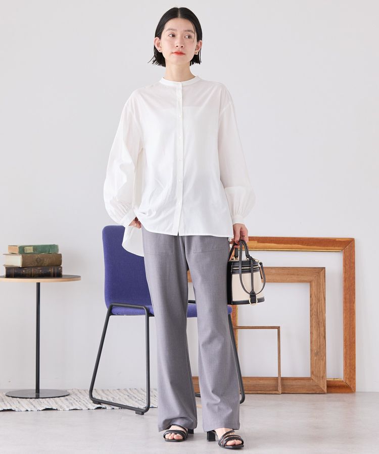 AMERICAN HOLIC「バックフリルバンドカラーシャツ」|シャツ・ブラウス|