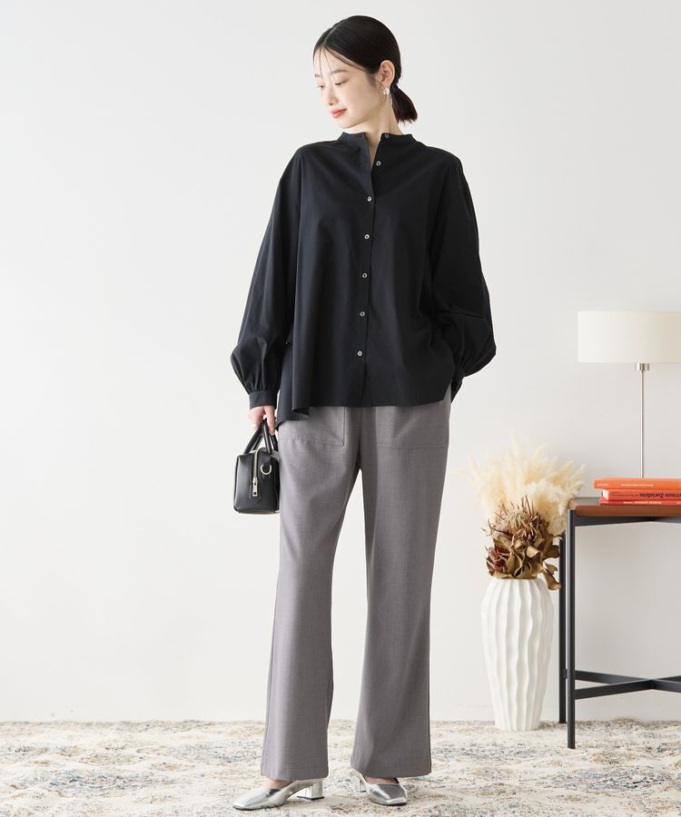 AMERICAN HOLIC「バックフリルバンドカラーシャツ」|シャツ・ブラウス|