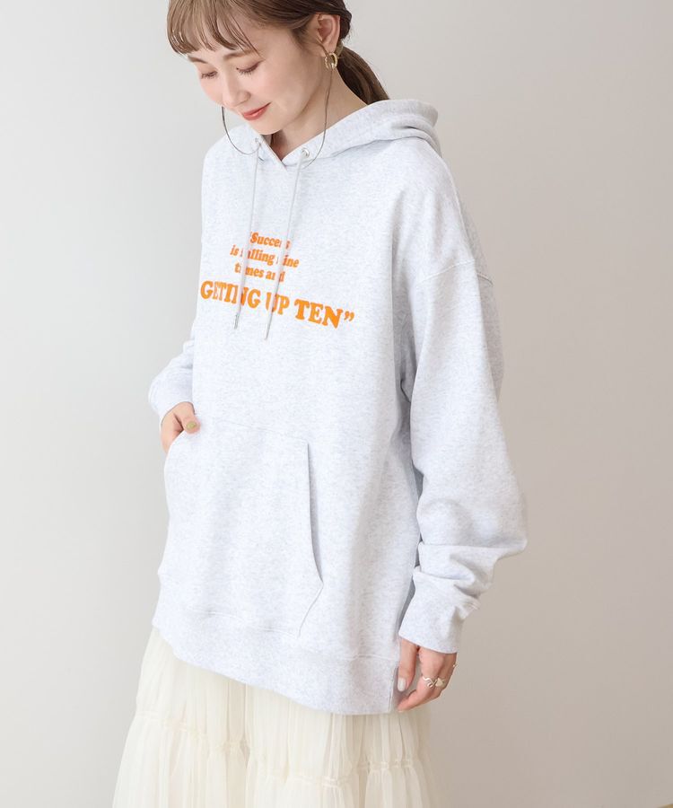 AMERICAN HOLIC「フロッキーロゴプリント裏毛パーカー」|スウェット・ジャージ|