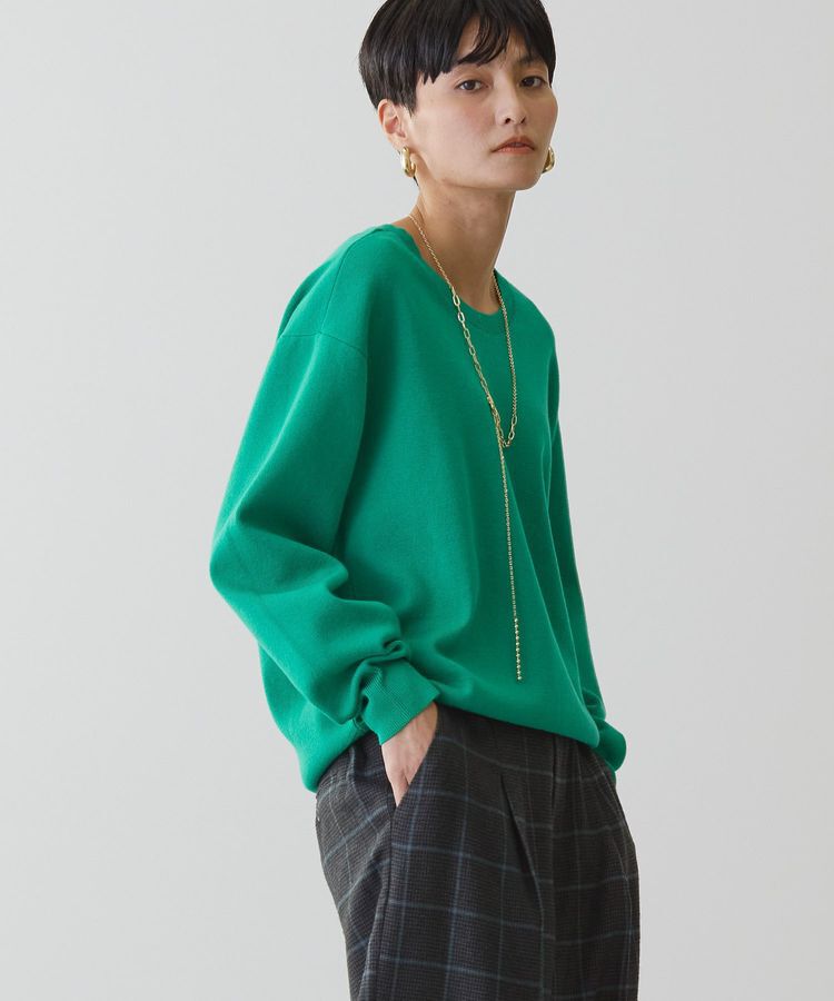 AMERICAN HOLIC「スウェットライクニットプルオーバー」|ニット・セーター|Green