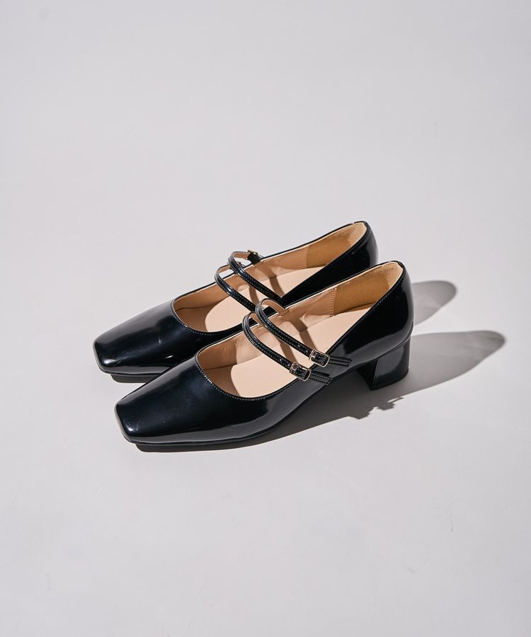 AMERICAN HOLIC「ダブルストラップメリージェーン」|パンプス|Black