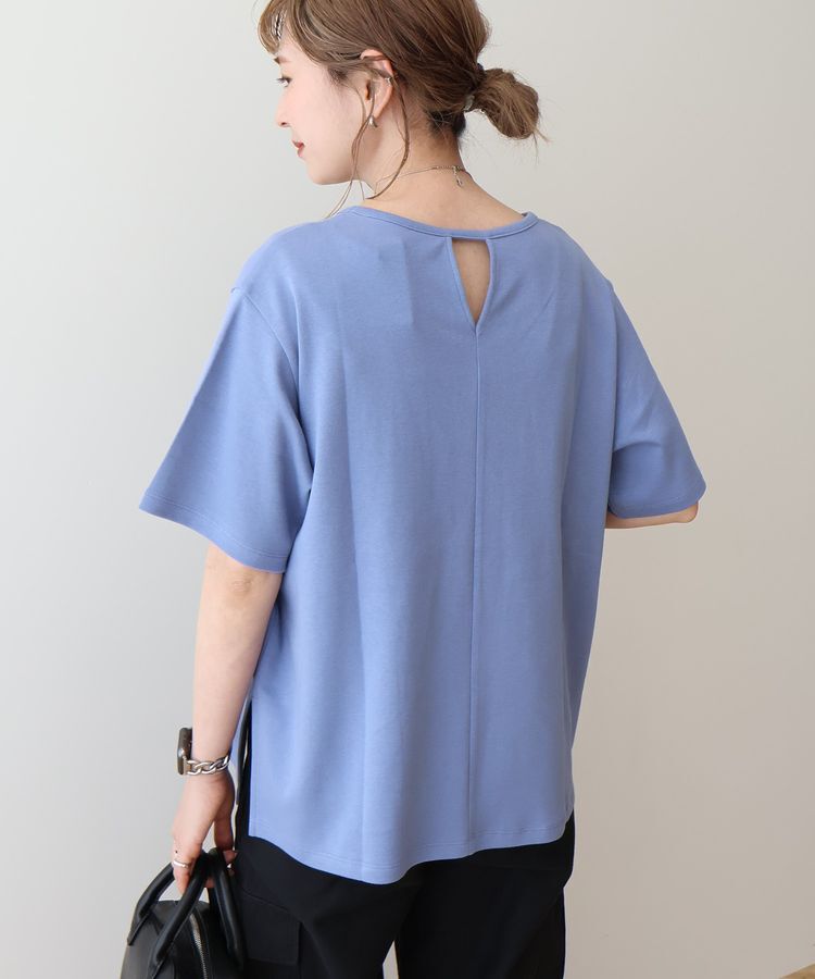 AMERICAN HOLIC「バックスリットTシャツ」|Tシャツ・カットソー|グレイッシュブルー