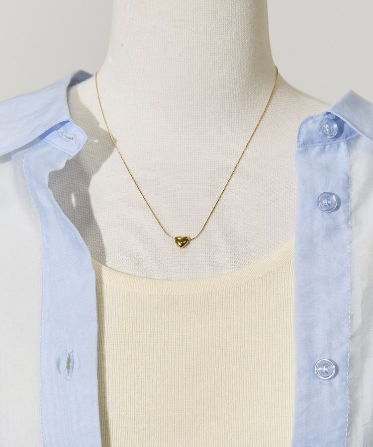 AMERICAN HOLIC「ステンレス シンプルハートネックレス」|ネックレス|Gold