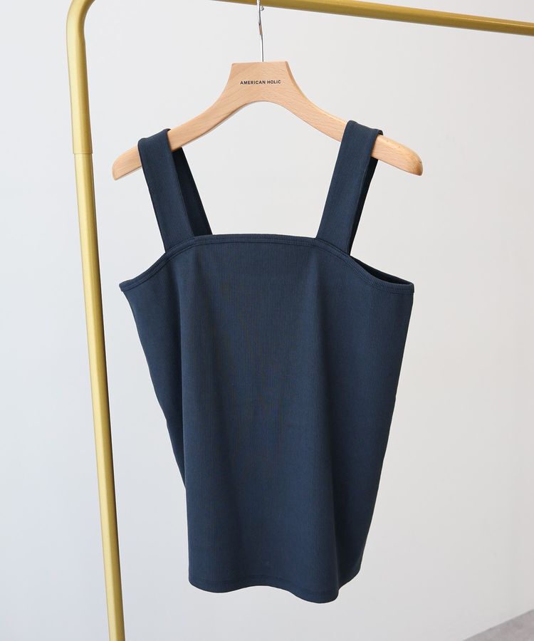 AMERICAN HOLIC「抗菌防臭テレコベアタンクトップ」|インナー|Navy
