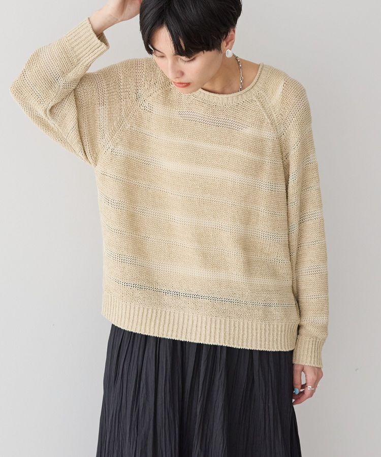 AMERICAN HOLIC「透かし編みニットプルオーバー」|ニット・セーター|