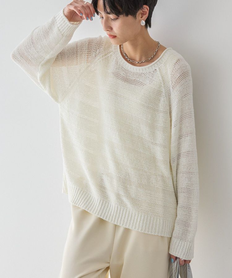 AMERICAN HOLIC「透かし編みニットプルオーバー」|ニット・セーター|