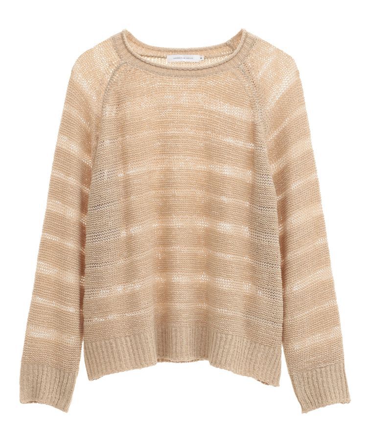 AMERICAN HOLIC「透かし編みニットプルオーバー」|ニット・セーター|