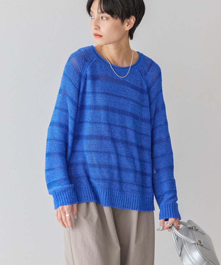 AMERICAN HOLIC「透かし編みニットプルオーバー」|ニット・セーター|