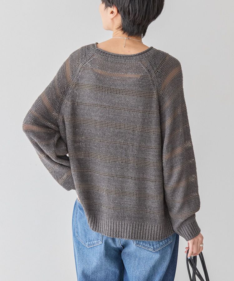 AMERICAN HOLIC「透かし編みニットプルオーバー」|ニット・セーター|