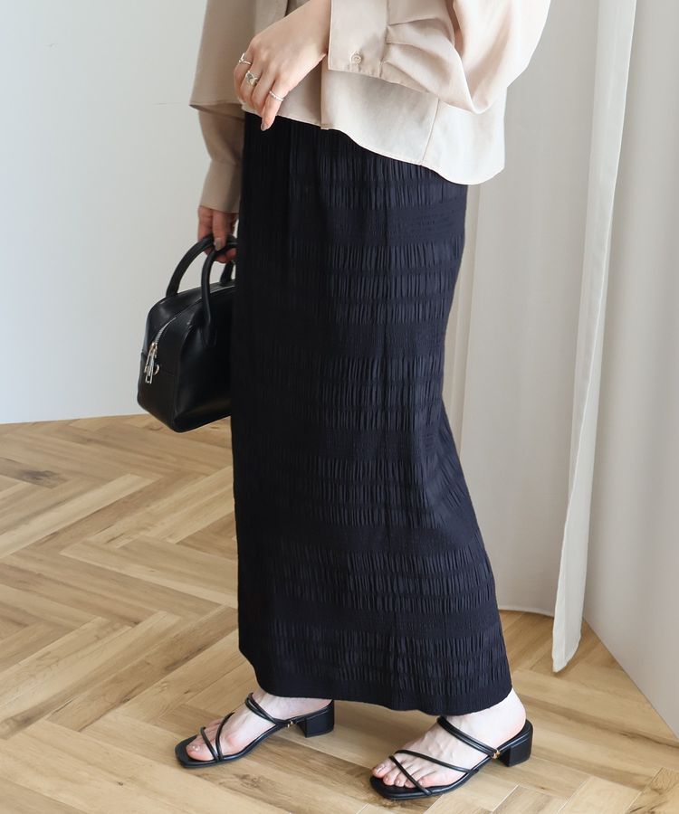 AMERICAN HOLIC「シャーリングタイトスカート」|タイト|