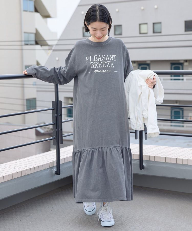 AMERICAN HOLIC「丈違いロゴティアードカットワンピース」|ワンピース|