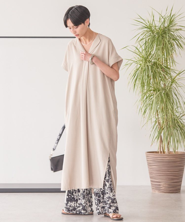 AMERICAN HOLIC「接触冷感スキッパーワンピース」|ワンピース|Light beige