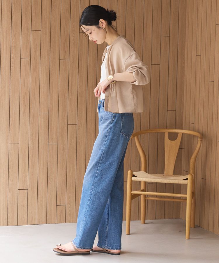 AMERICAN HOLIC「きれいめコットンベーシックTシャツ(5分袖)」|Tシャツ・カットソー|